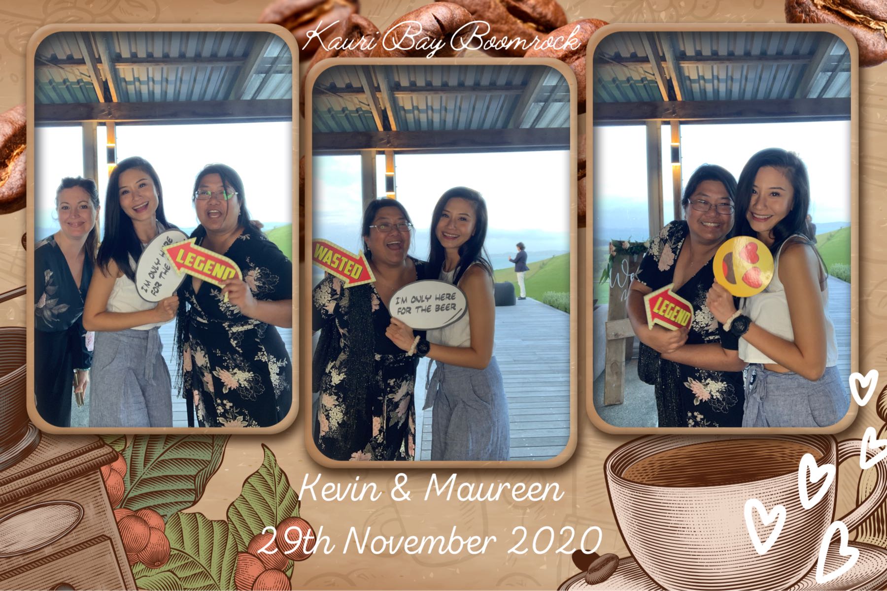 Maureen & Kevin's wedding | View more photos from the event at gallery.photobooth.co.nz/u/SelfieCentral/Maureen-Kevins-wedding